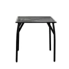 ROJAPLAST ZWMT-70R fém kerti asztal,  70 x 70 x 72 cm - fekete  609/12