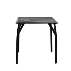  ROJAPLAST ZWMT-70R fém kerti asztal,  70 x 70 x 72 cm - fekete  609/12