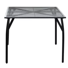   ROJAPLAST ZWMT-90 fém kerti asztal, 90 x 90 x 72 cm - fekete 609/13