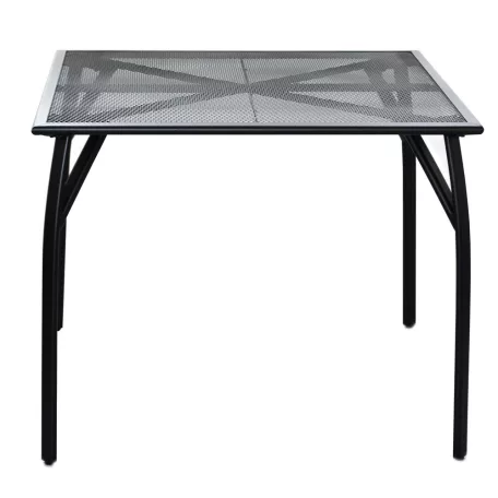 ROJAPLAST ZWMT-90 fém kerti asztal, 90 x 90 x 72 cm - fekete 609/13