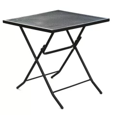   ROJAPLAST ZWMT-70F fém kerti összecsukható asztal, 70 x 70 x 72 cm - fekete  609/15
