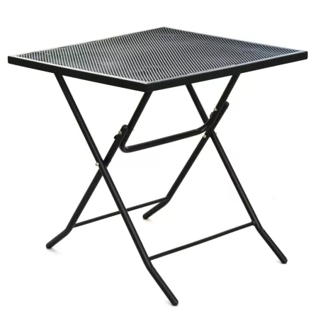 ROJAPLAST ZWMT-70F fém kerti összecsukható asztal, 70 x 70 x 72 cm - fekete  609/15