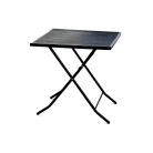 ROJAPLAST ZWMT-70F fém kerti összecsukható asztal, 70 x 70 x 72 cm - fekete  609/15