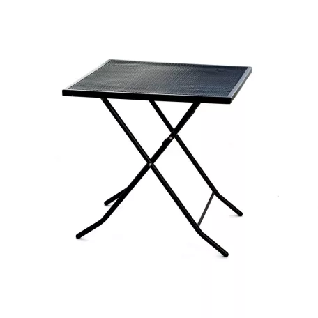 ROJAPLAST ZWMT-70F fém kerti összecsukható asztal, 70 x 70 x 72 cm - fekete  609/15
