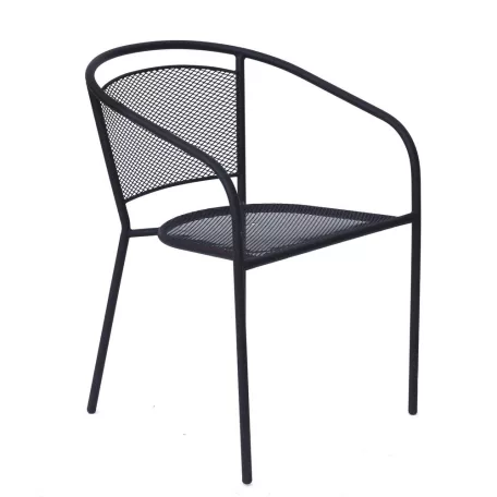 ROJAPLAST ZWMC-32 fém kerti szék, 58 x 54,5 x 74,5 cm - fekete  609/2