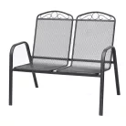 ROJAPLAST ZWMC-S28 fém kerti pad, 106 x 69 x 93 cm - fekete 609/4