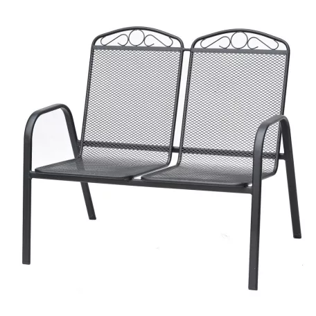 ROJAPLAST ZWMC-S28 fém kerti pad, 106 x 69 x 93 cm - fekete 609/4