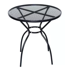   ROJAPLAST ZWMT-06 fém kerti körasztal, ø 70 x 72 cm - fekete 609/6