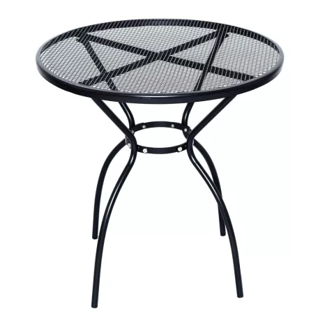 ROJAPLAST ZWMT-06 fém kerti körasztal, ø 70 x 72 cm - fekete 609/6