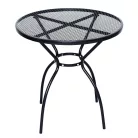 ROJAPLAST ZWMT-06 fém kerti körasztal, ø 70 x 72 cm - fekete 609/6