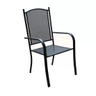 ROJAPLAST ZWMC-037 fém kerti szék, 61 x 56 x 101 cm - fekete 609/7
