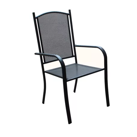 ROJAPLAST ZWMC-037 fém kerti szék, 61 x 56 x 101 cm - fekete 609/7