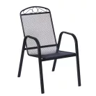 ROJAPLAST ZWMC-31 fém kerti szék, 56 x 69 x 93 cm - fekete 609