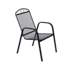 ROJAPLAST ZWMC-31 fém kerti szék, 56 x 69 x 93 cm - fekete 609