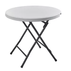 Rojaplast összecsukható körasztal, 80 cm – fehér 612/3