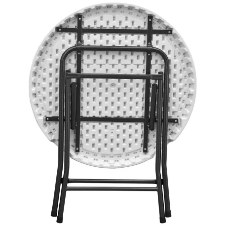 Rojaplast összecsukható körasztal, 80 cm – fehér 612/3