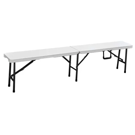 ROJAPLAST összecsukható, hordozható műanyag pad, 180 cm - fehér  612/5
