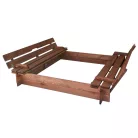 ROJAPLAST fenyőfából készült zárható homokozó padokkal gyermekeknek  97/13