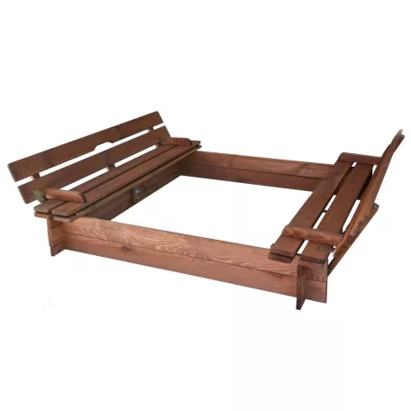 ROJAPLAST fenyőfából készült zárható homokozó padokkal gyermekeknek  97/13