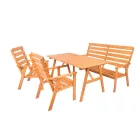ROJAPLAST SYLVA fenyőfából készült kerti bútor garnitúra, 150 cm  97/15