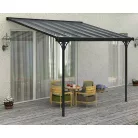 ROJAPLAST BRUCE F alumínium pergola, szürke polikarbonáttal, 436x305cm  B436/1