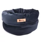 PETSY ROYAL BASKET kutya, macska bársonyos poliészter fekhely - kék - Ø 40 cm