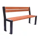 ROJAPLAST OPOLANY fenyőfáből készült, fém szerkezetű kerti pad, 162 cm  CL1001
