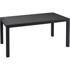 KETER MELODY polyrattan kerti asztal, 161 cm - grafit