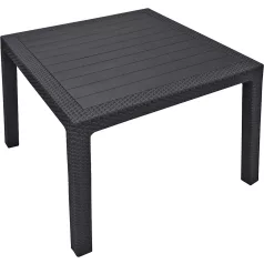   KETER MELODY QUARTTED polyrattan kerti asztal, 95 cm - grafit