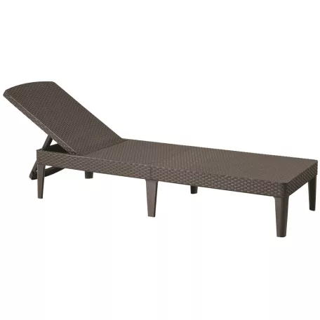 ALLIBERT JAIPUR exkluzív polyrattan kerti nyugágy - cappuccino - 188 cm