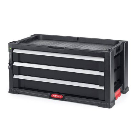 KETER 3 FIÓKOS TÁROLÓ "TOOL CHEST" - FEKETE