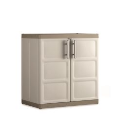   KETER EXCELLENCE LOW XL műanyag szekrény - bézs/barna - 93 cm