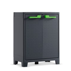 KETER MOBY LOW műanyag szekrény - sötétszürke - 100 cm