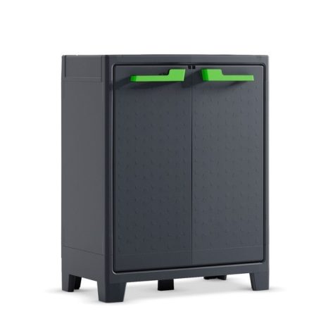 KETER MOBY LOW műanyag szekrény - sötétszürke - 100 cm