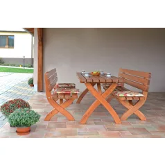   ROJAPLAST IMPERIA FENYŐFÁBÓL KÉSZÜLT KERTI BÚTOR SZETT, PADDAL, 180 CM