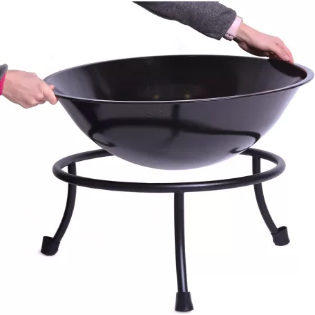 ROJAPLAST ETNA hordozható fém tűzrakó/grillező - Ø 60 cm KY6054