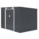 ROJAPLAST S2001C fém kerti ház, tároló, szürke - 261 x 181 x 176 cm  S2001C