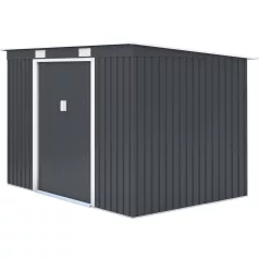   ROJAPLAST S2001C fém kerti ház, tároló, szürke - 261 x 181 x 176 cm  S2001C