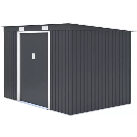 ROJAPLAST S2001C fém kerti ház, tároló, szürke - 261 x 181 x 176 cm  S2001C