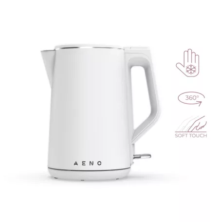 AENO AENO AEK0002 EK2 vízforraló, 2200 W, 1.5 liter kapacitás, dupla falú, LED kijelzés, fehér SOM-AEK0002