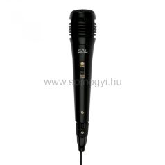 SAL Kézi mikrofon, fekete, XLR-6,3mm M-61