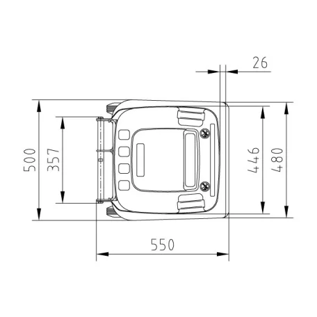 SULO 120 L SZEMETES KUKA- KÉK