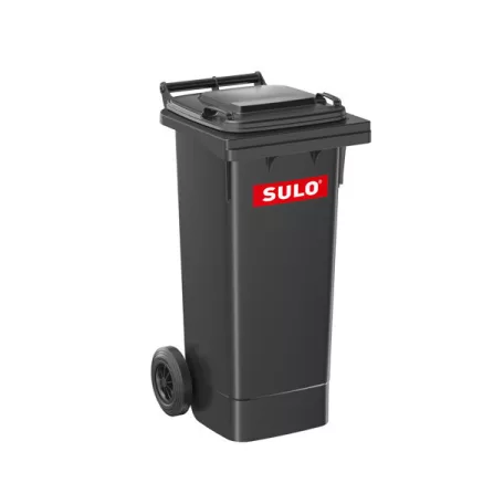 SULO 80 literes szemetes kuka – sötétszürke, 2 kerekes, MSZ EN 840-1