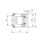 SULO 80 literes szemetes kuka – zöld, 2 kerekes, MSZ EN 840-1
