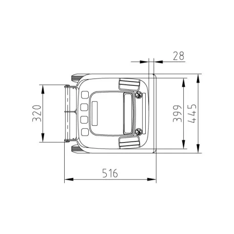SULO 80 literes szemetes kuka – zöld, 2 kerekes, MSZ EN 840-1