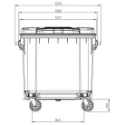 SULO 770 literes szemetes konténer (lapos tető) szürke