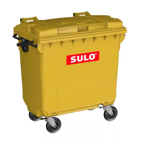 SULO 770 literes szemetes konténer (lapos tető) sárga