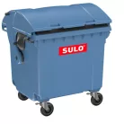 SULO 1100 literes szemetes konténer (domború tető) kék
