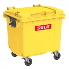 SULO 1100 literes szemetes konténer (lapos tető) sárga