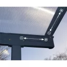 Palram Sierra 5400 szürke 3 x 5,46 pergola, teraszfedo